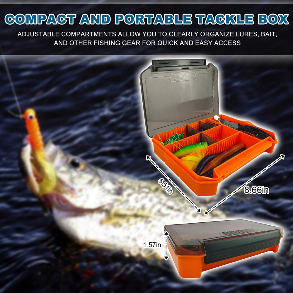 Close-up of lures and fishing accessories