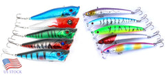 FISHING LURES pack of 10 minnow vib lures with lifelike pattern