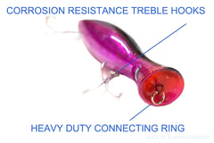 Fishing Lures versatile topwater popper suitable for saltwater and freshwater setups.