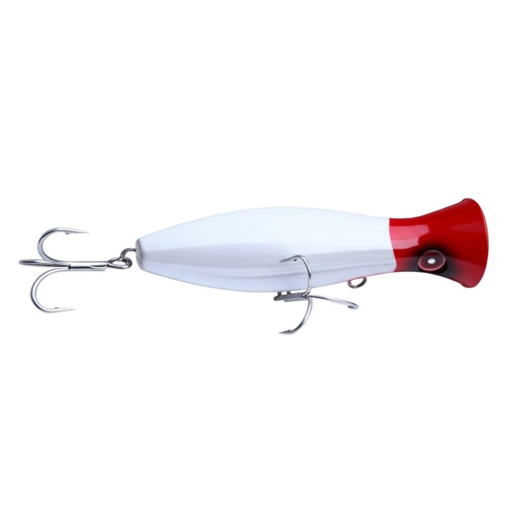 Fishing Lures popper in action during surf casting for strikes.