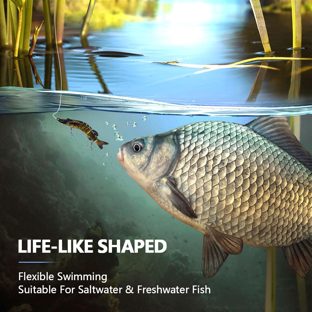 Three-colored swimbait set packaging