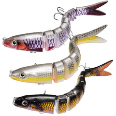 Eight-segment full-size multi-jointed swimbait showing realistic body