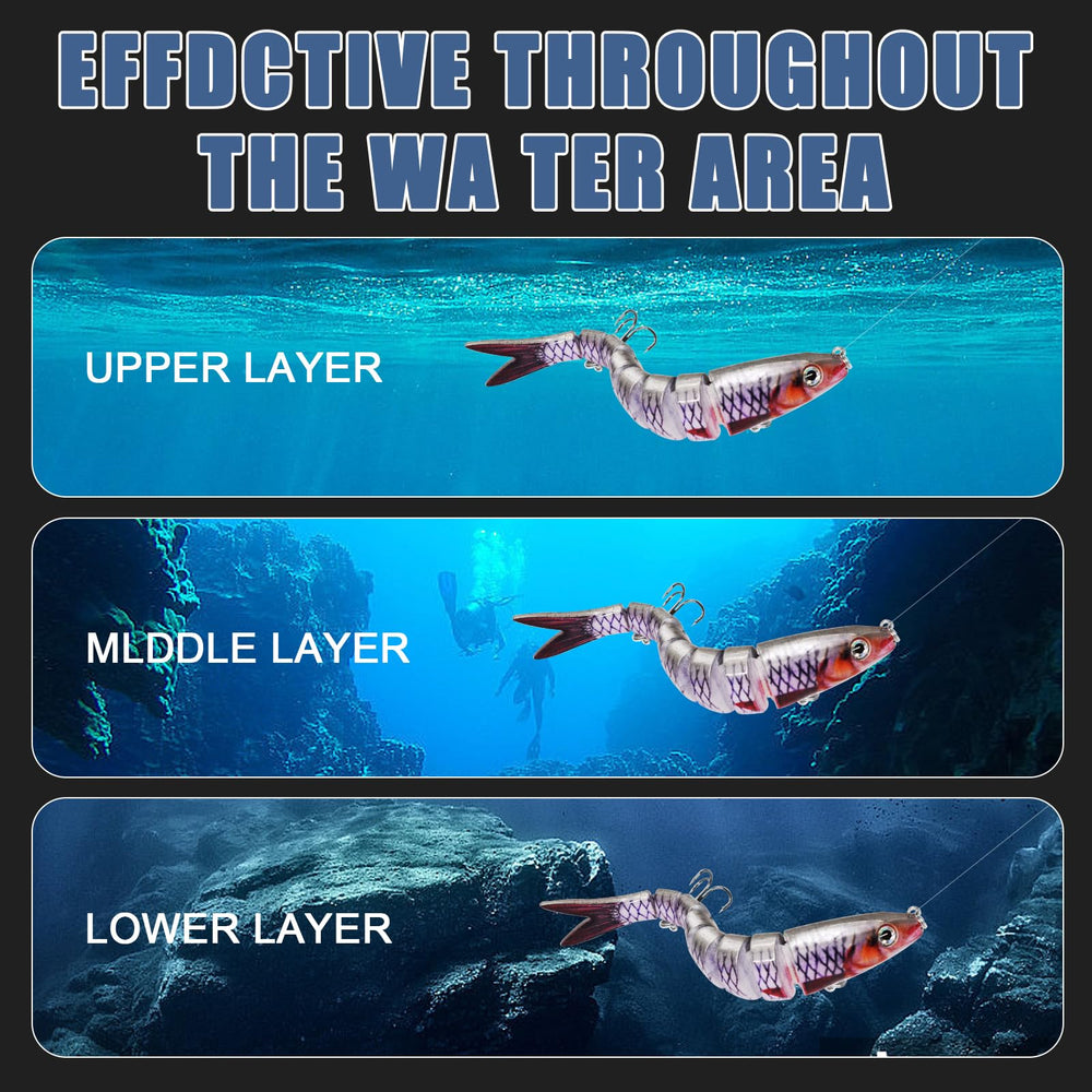 Bass lure suitable for freshwater and saltwater settings