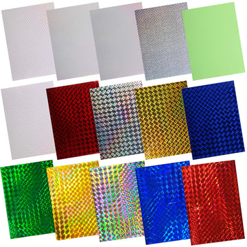 Reflective holographic fishing lure tape showing a fish-scale pattern