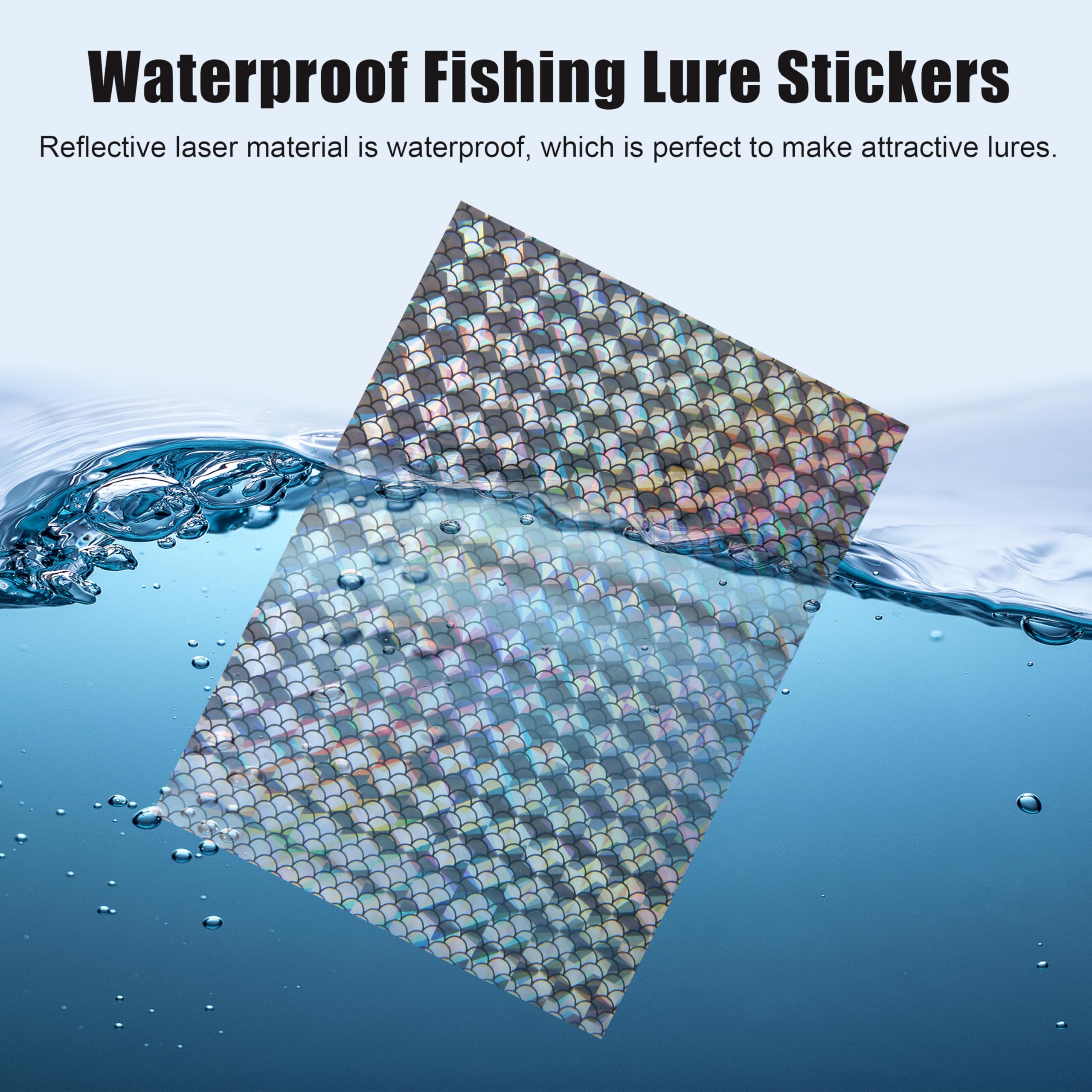 DIY fishing lure making using reflective tape