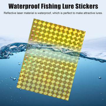 Roll of waterproof holographic fishing lure tape