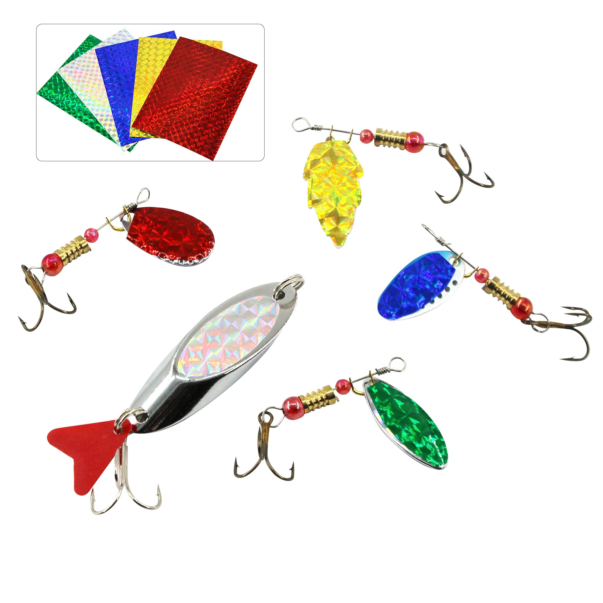 DIY fishing lure making with reflective tape