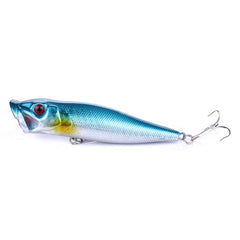 FISHING LURES topwater popper lure close-up showing buoyant action