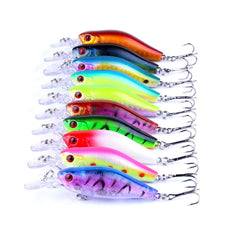 Fishing Lures life-like swimbait with 3D eyes for improved casting distance.