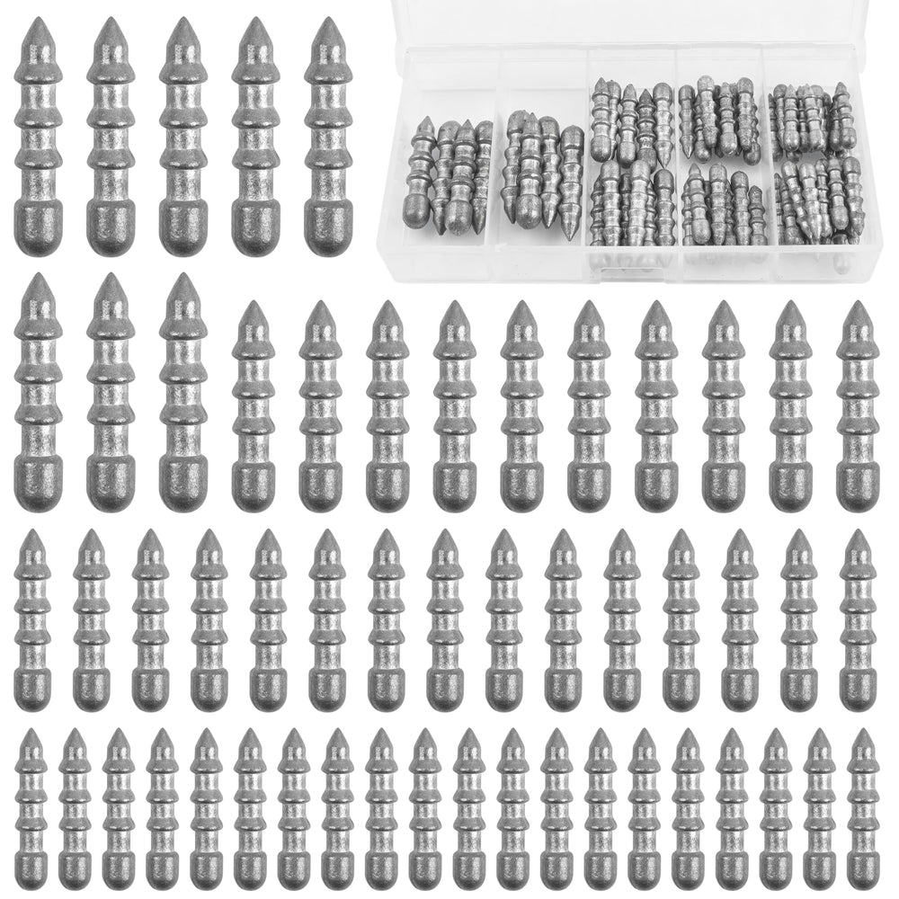 Box view of Fishing Nail Weights Kit 53pcs