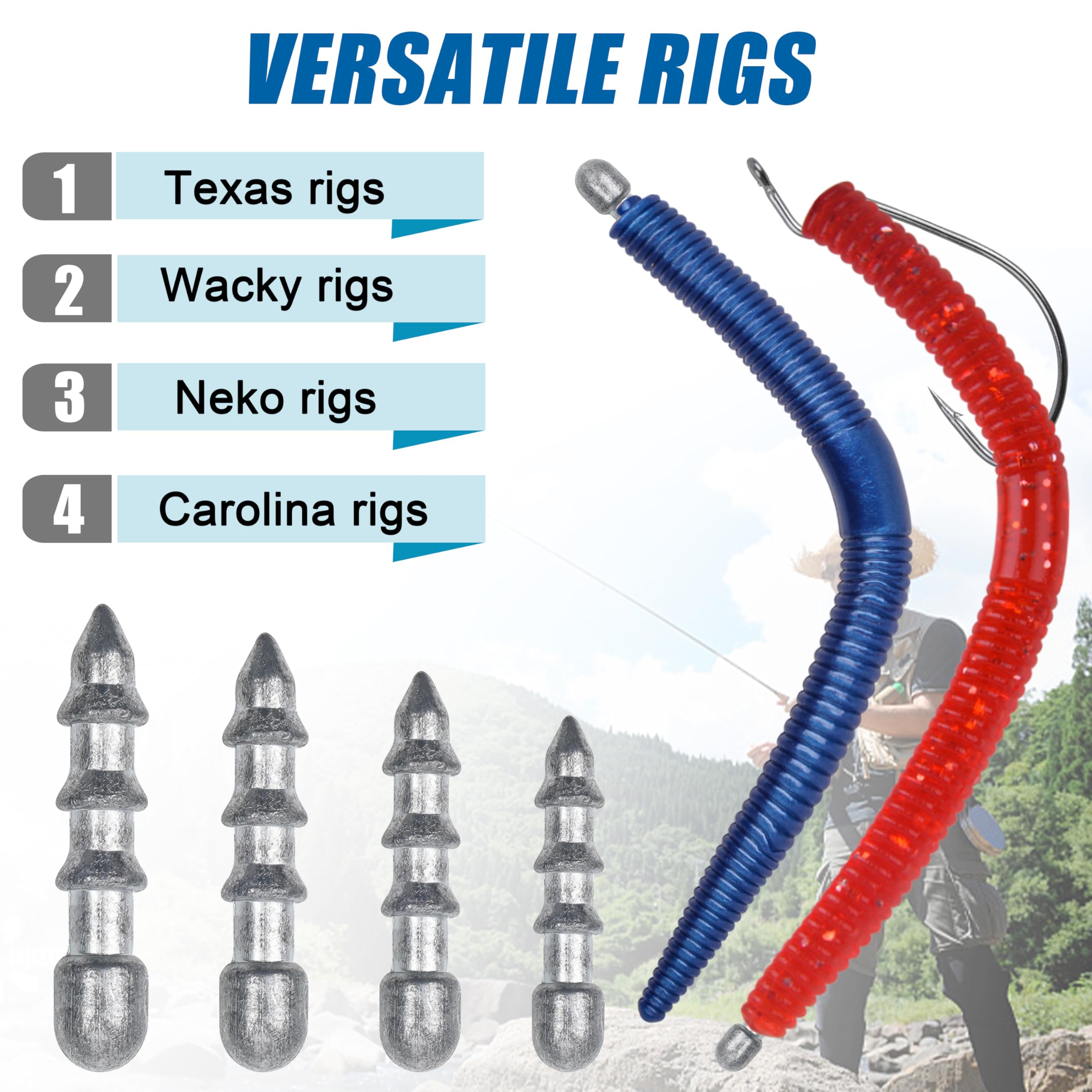 Illustration of using nail weights with Neko and Wacky rigs