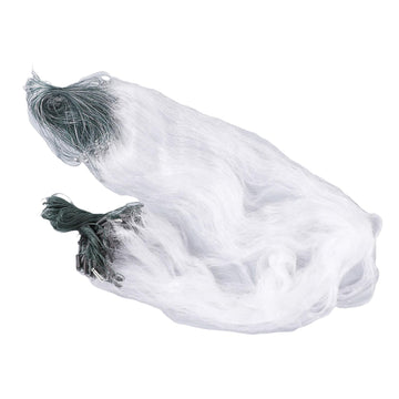Detailed view of nylon fishing net with specs