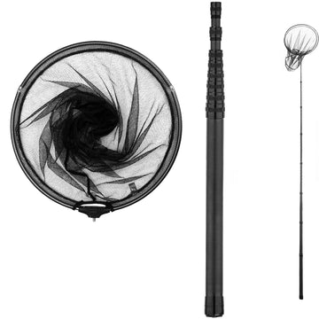 9ft/11.15ft fishing net with extendable carbon fiber handle