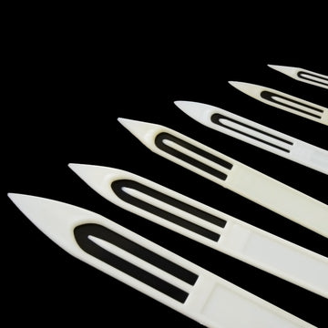 Needle size range chart showing sizes 3 to 9