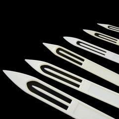 Needle size range chart showing sizes 3 to 9