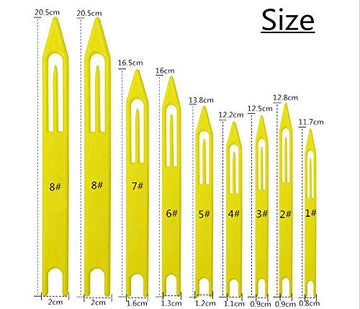 Fishing net repair needle shuttle set size 2