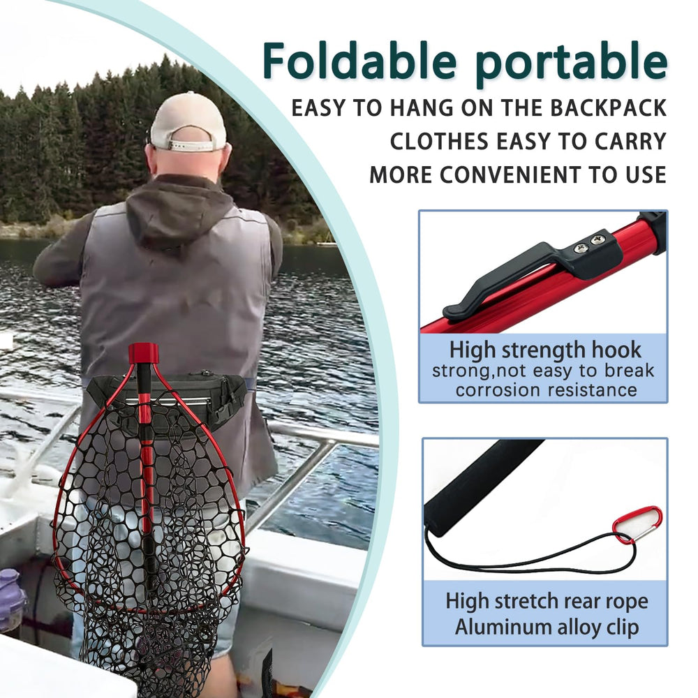 Net folded down to 19.68 inches for compact storage