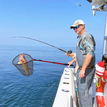 Clear soft rubber mesh on fishing net