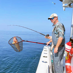 Clear soft rubber mesh on fishing net