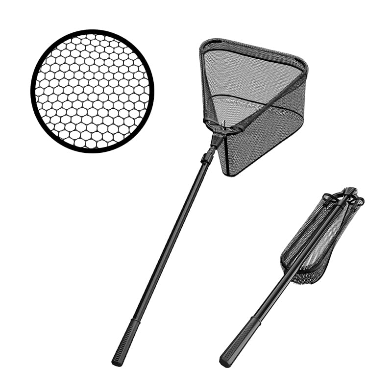 Telescoping fishing net with extendable 28-35 inch handle