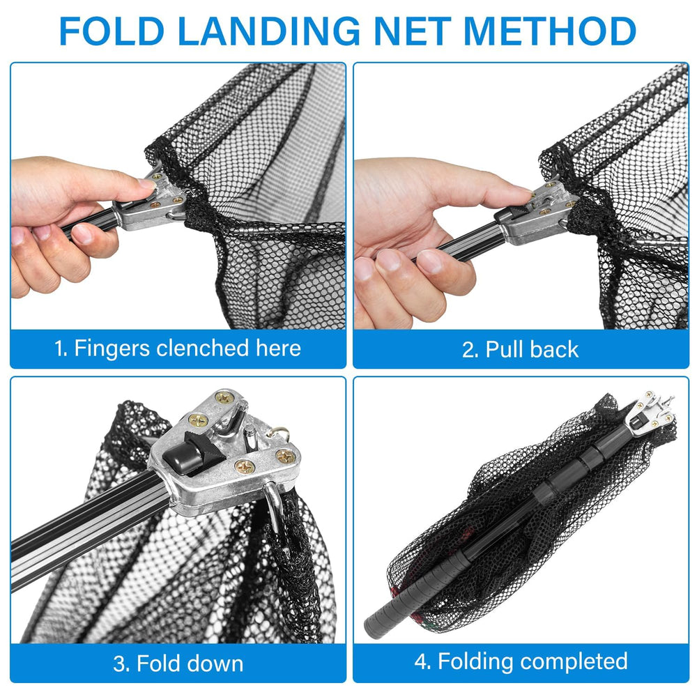 Lightweight soft mesh fishing net for catch and release