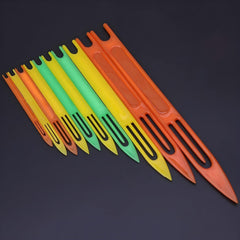 Ergonomic tip of a net repair needle