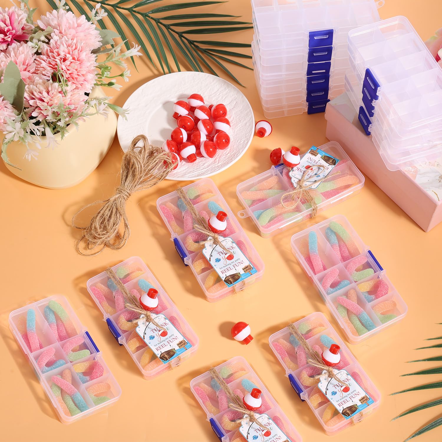 Includes 24 cards and 1 rope for fishing party favors