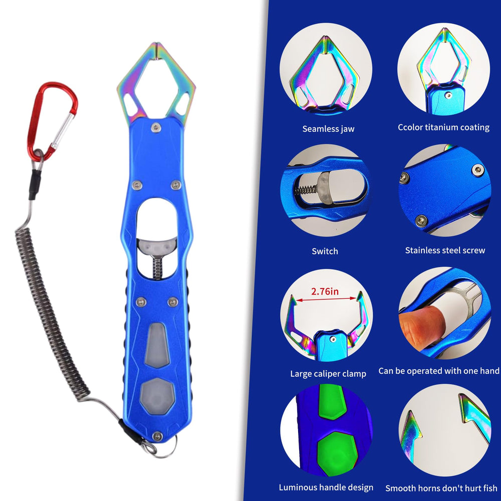 Pliers with fish lip gripper, sheath, and lanyard