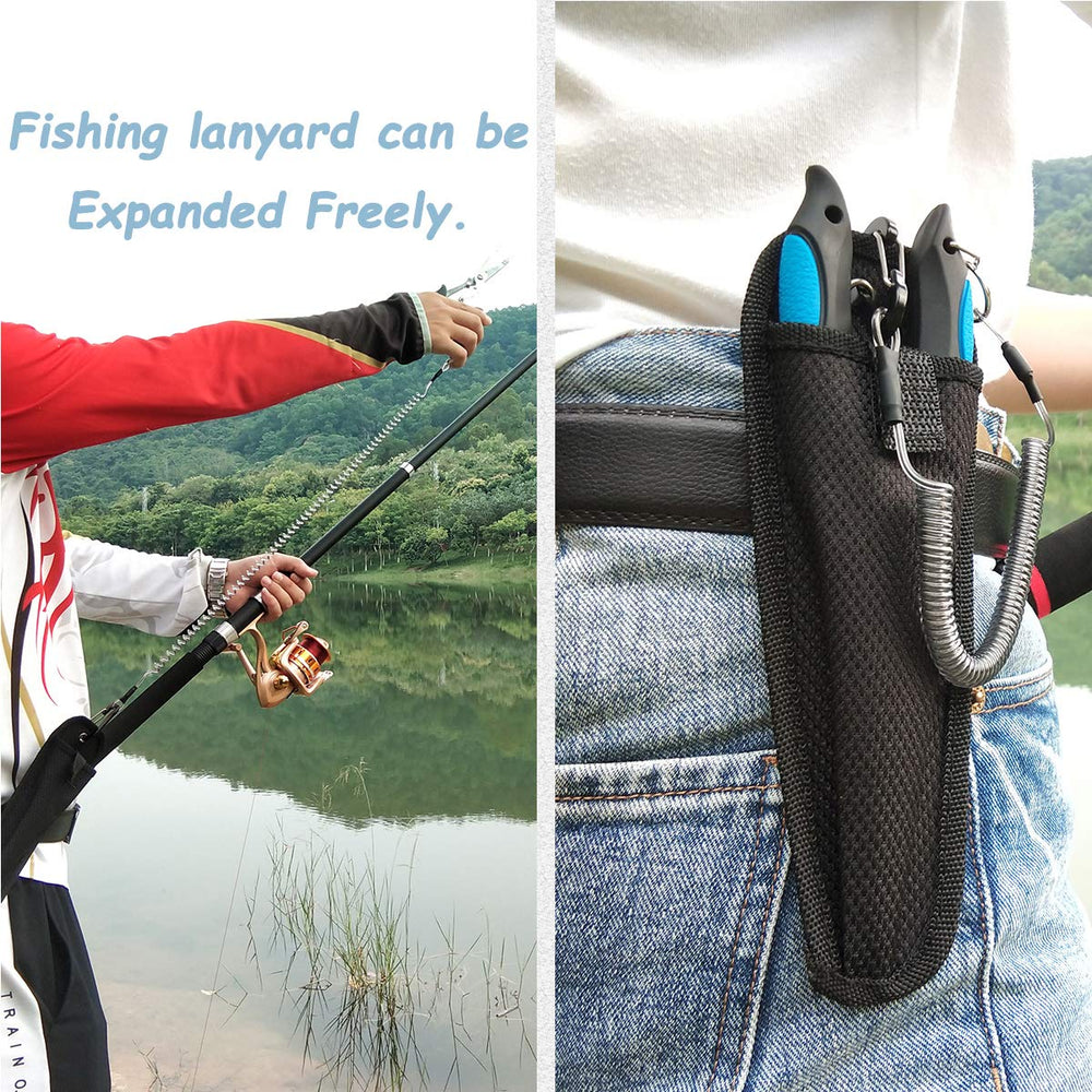 Close up of sharp cutter on long nose fishing pliers