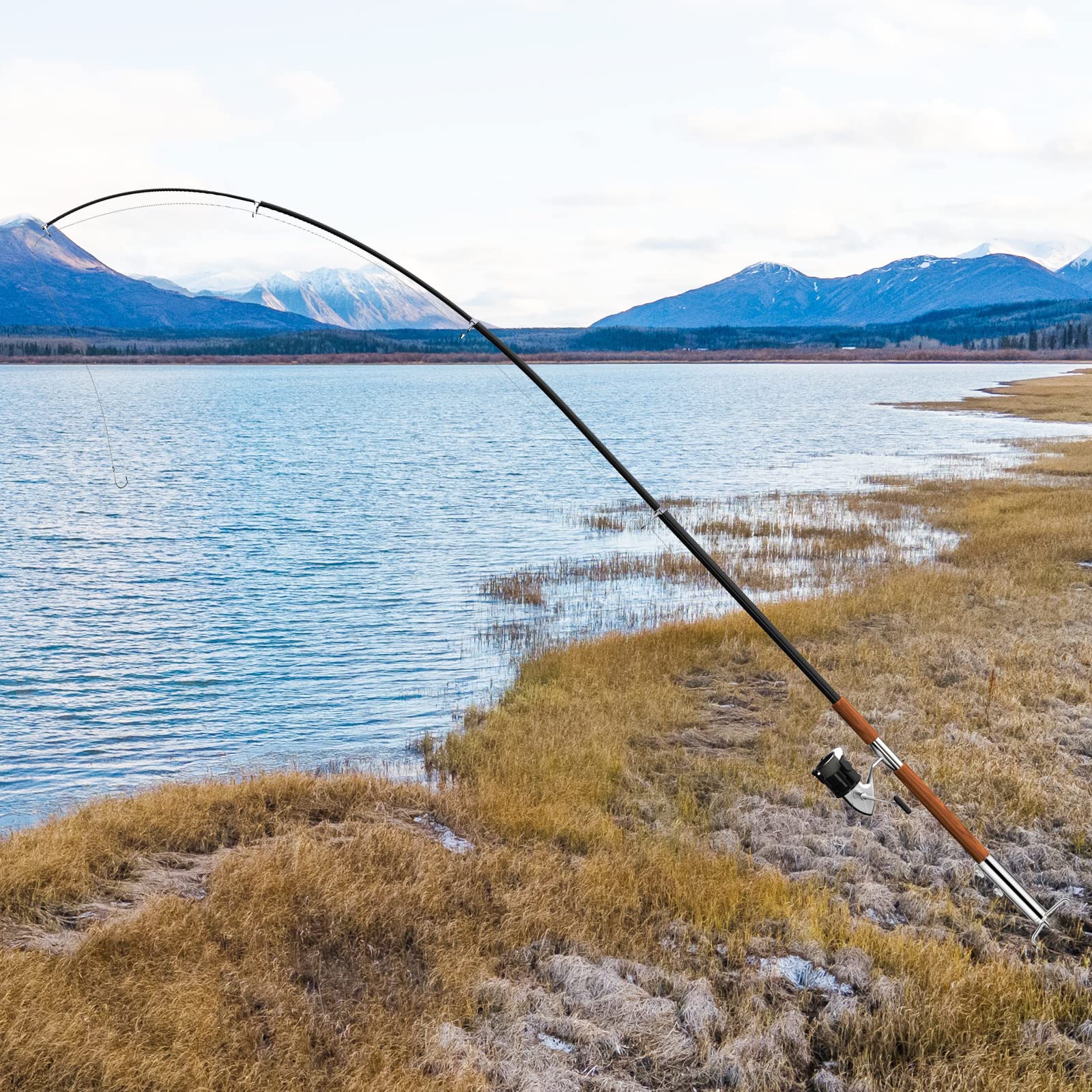 Pole compatibility up to 1.18 inches diameter with ground stake