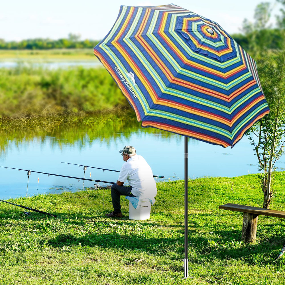 All-in-one fishing rod sand stake kit: one stand and two spikes
