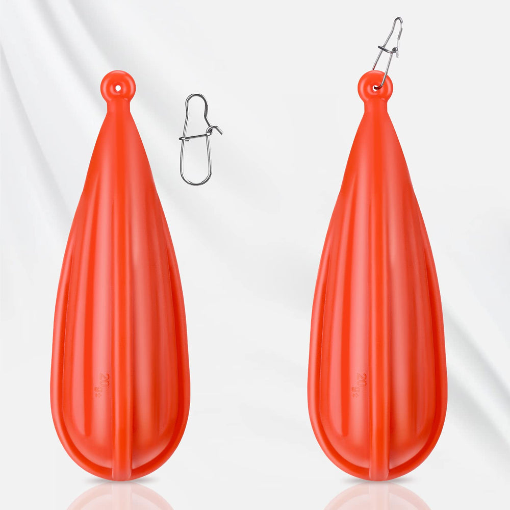 Orange fishing practice plug 1/3 oz weight