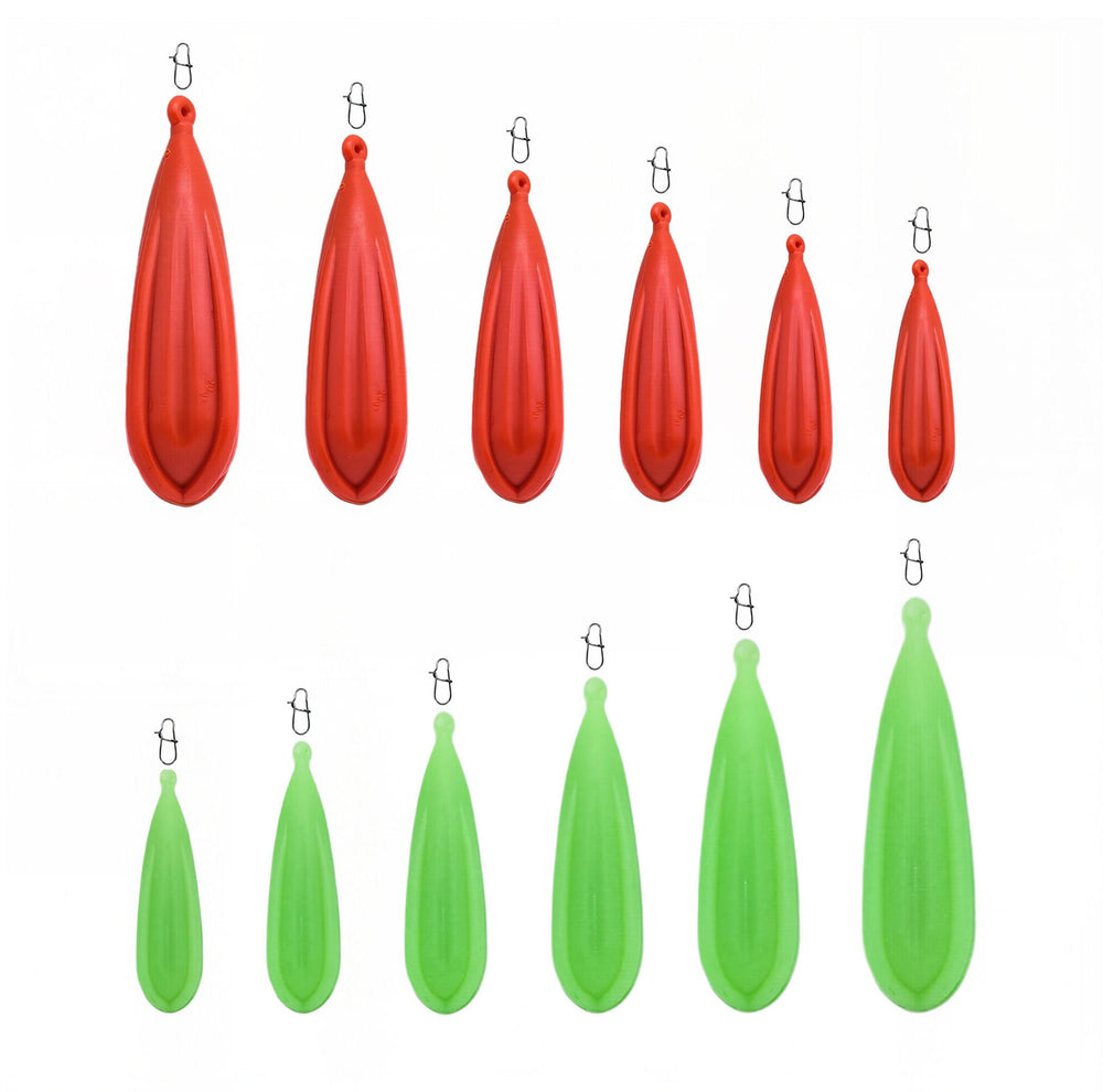 Orange regular fishing practice plugs