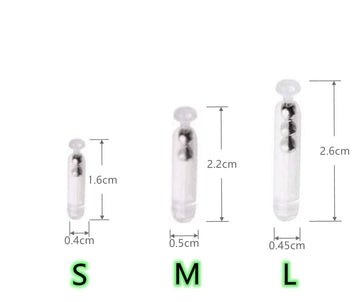 Lure components: metal ball inserts and plastic rattles