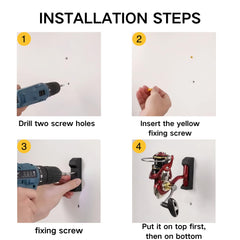 ABS material display stand for fishing reels