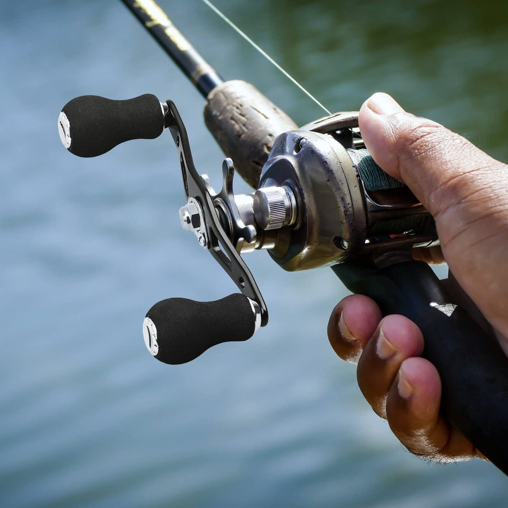 Two knobs included for the fishing reel handle