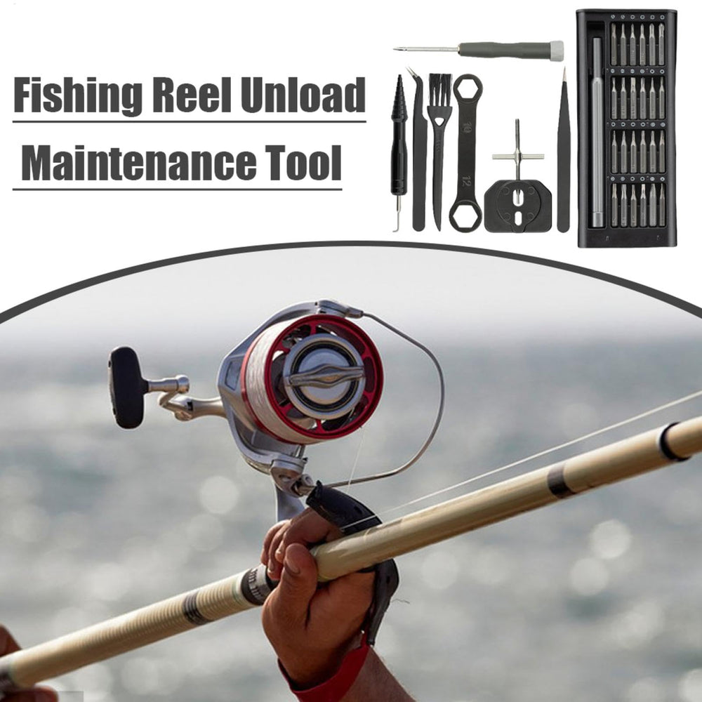 Fishing Reel Maintenance Kit multi function tool enables efficient dismantling and adjustments