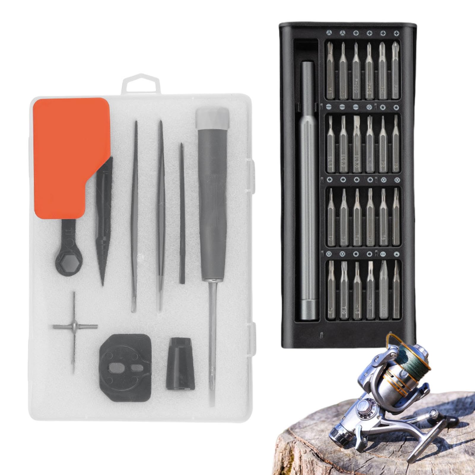 Fishing Reel Maintenance Kit portable design fits in tackle bags easily