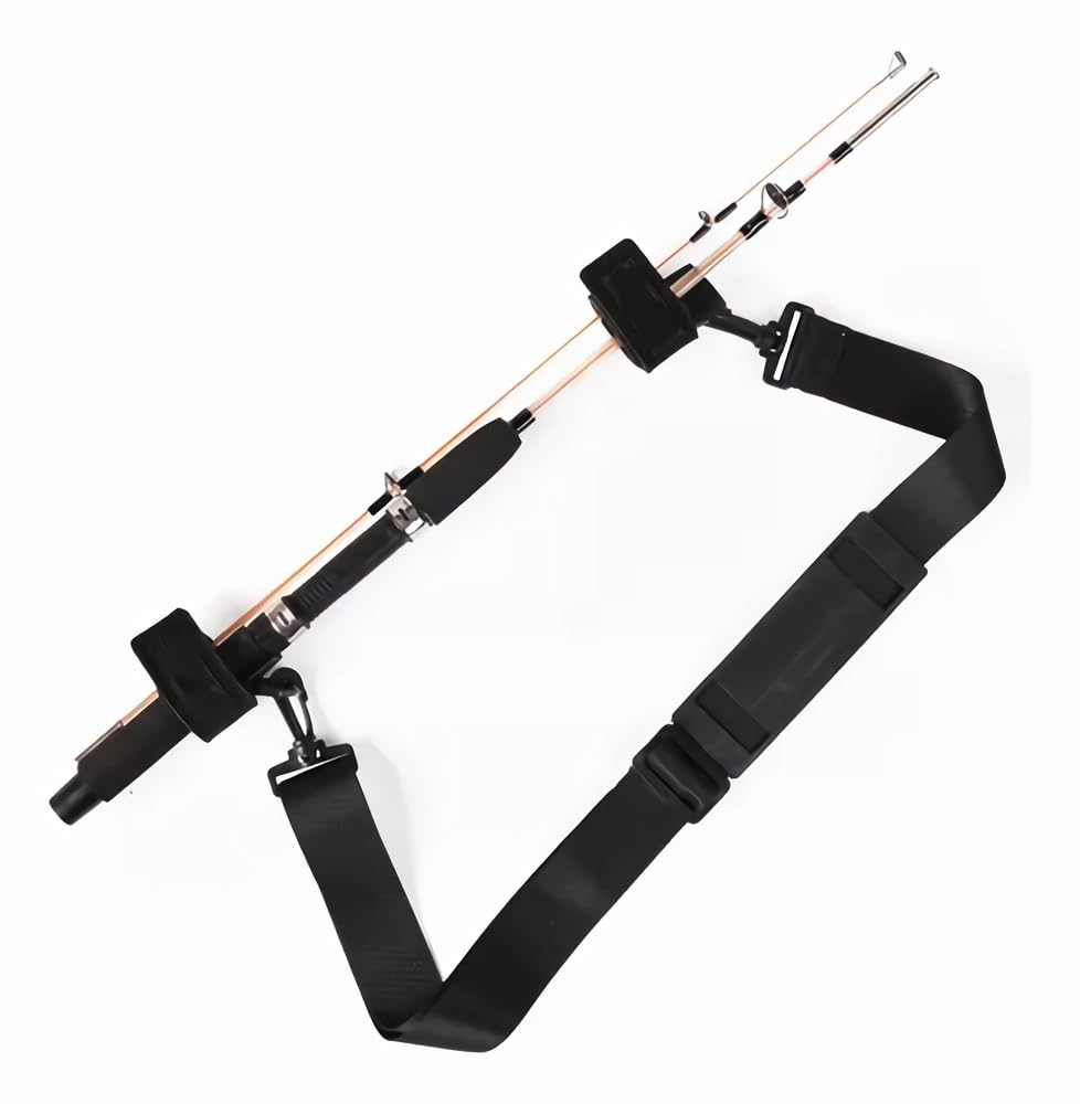 Product features: adjustable strap for multiple rod setup