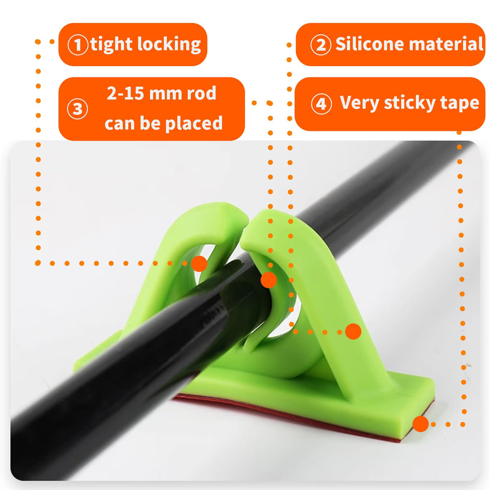 Scratch-free silicone sleeve protecting a fishing rod