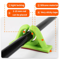 Scratch-free silicone sleeve protecting a fishing rod