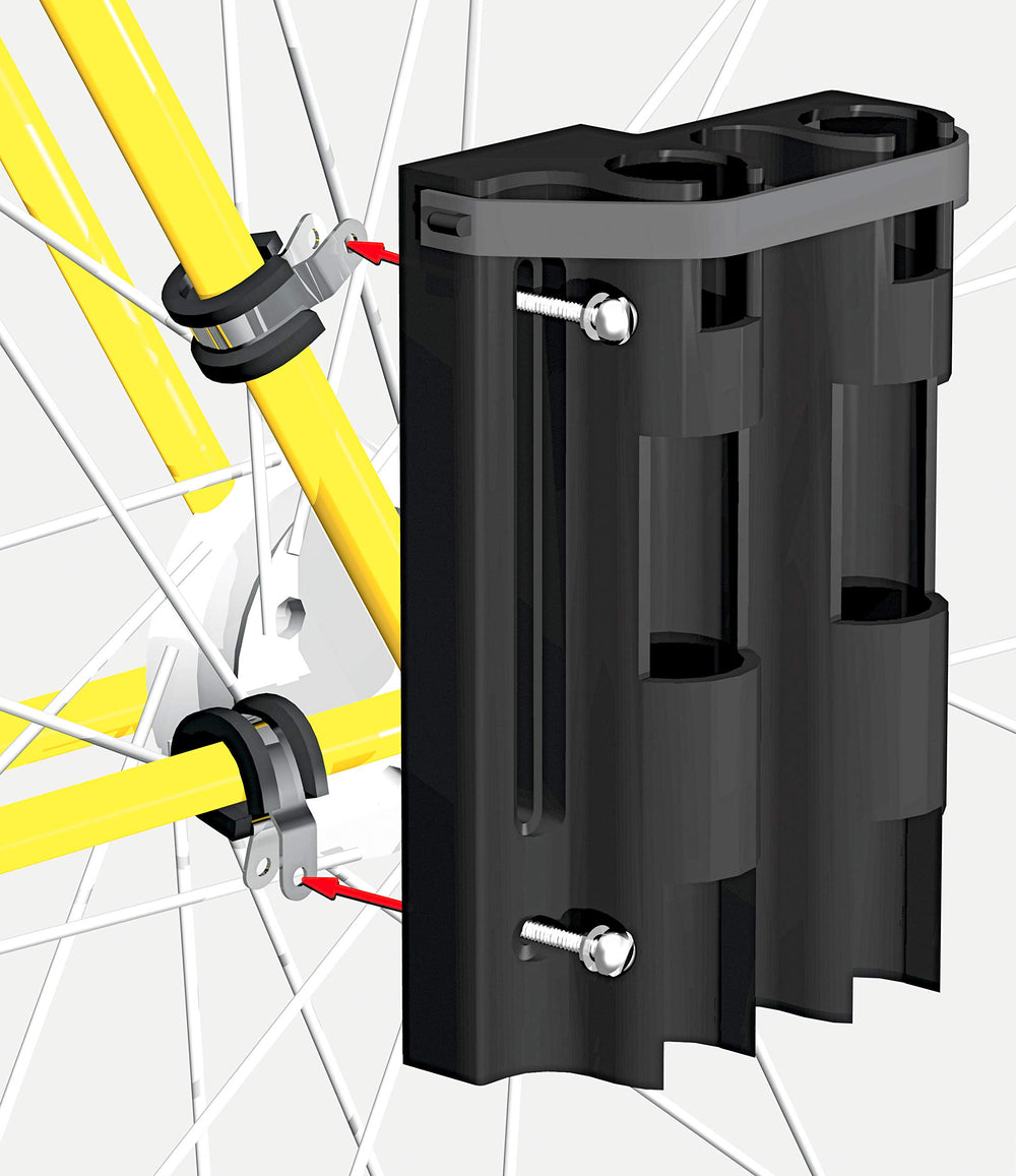 Tool-free mounting bracket for bicycle rod holder