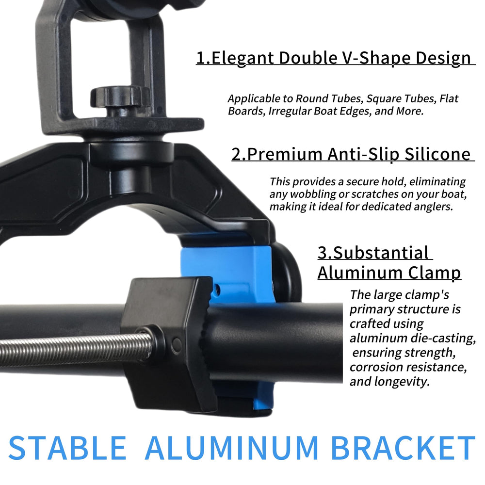 Close-up of aluminum alloy die-cast construction and stainless screws