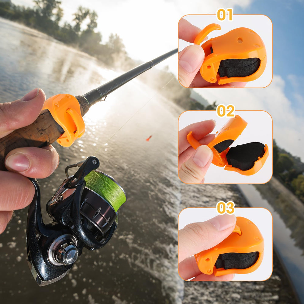 Compact and portable fishing rod holders attaching to a bag or rod