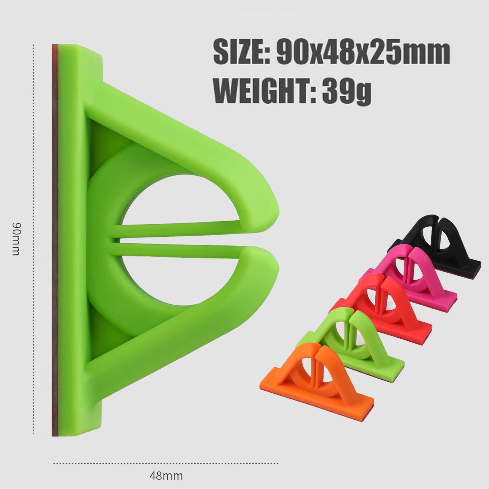 No-drill mounting to a smooth surface with strong adhesive