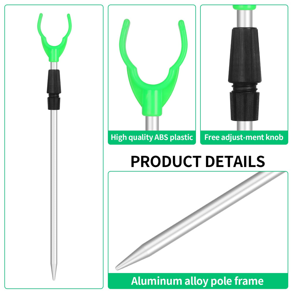 Aluminium alloy rod holders with ABS plastic components