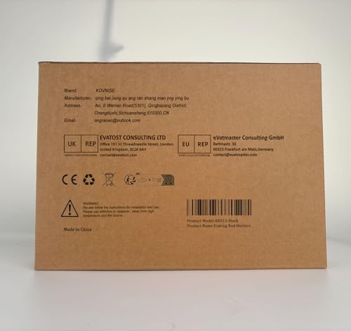 Package includes rod holder hardware and screws