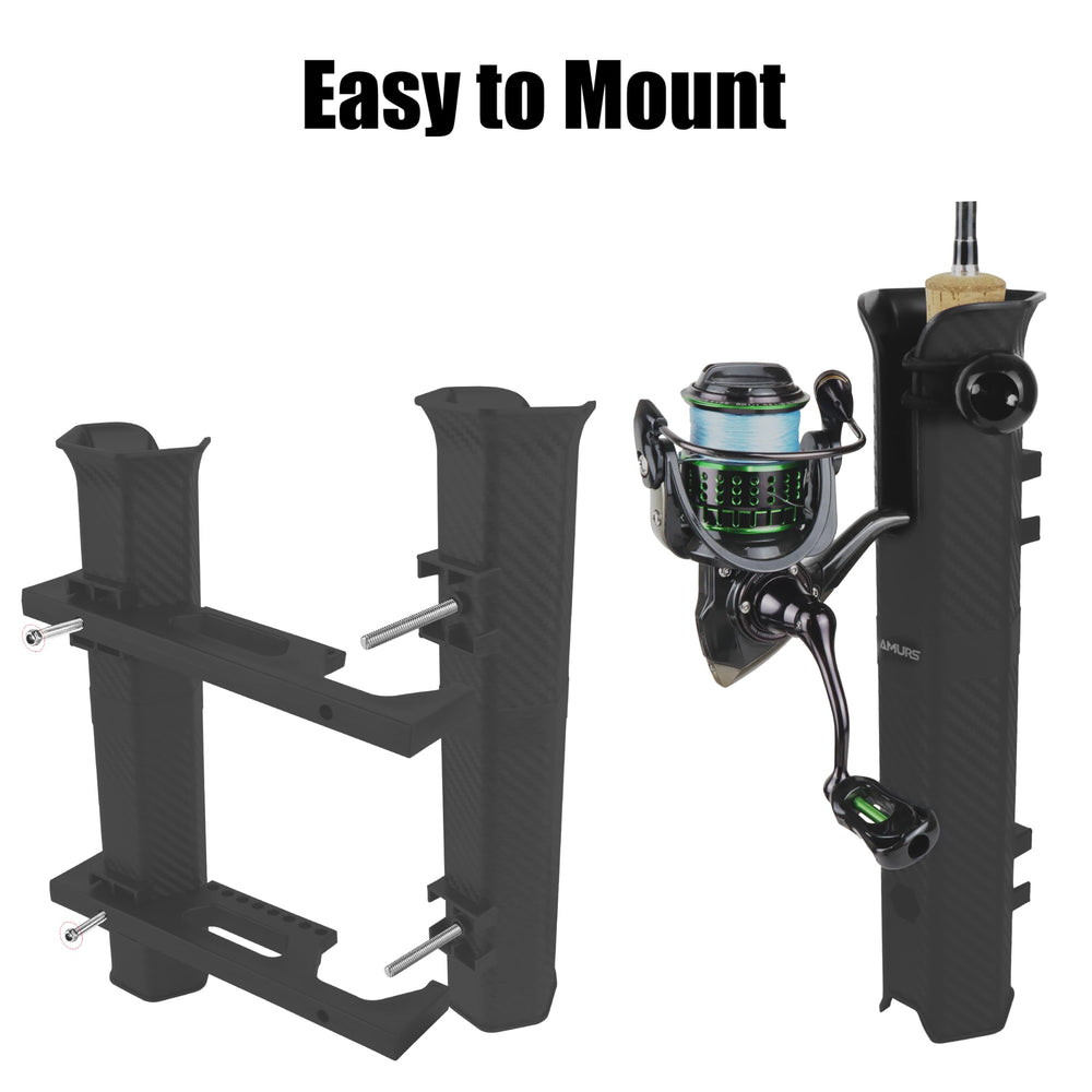 Includes two rod racks, four bungee cords, and hardware