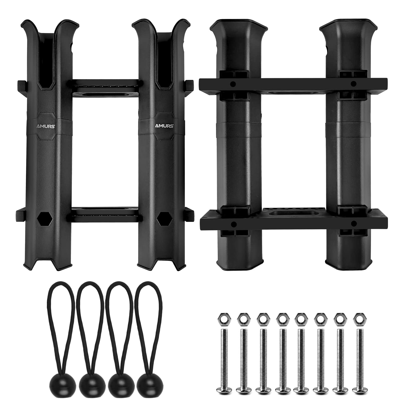 Portable fishing rod holder rack for boats, garages, and trucks