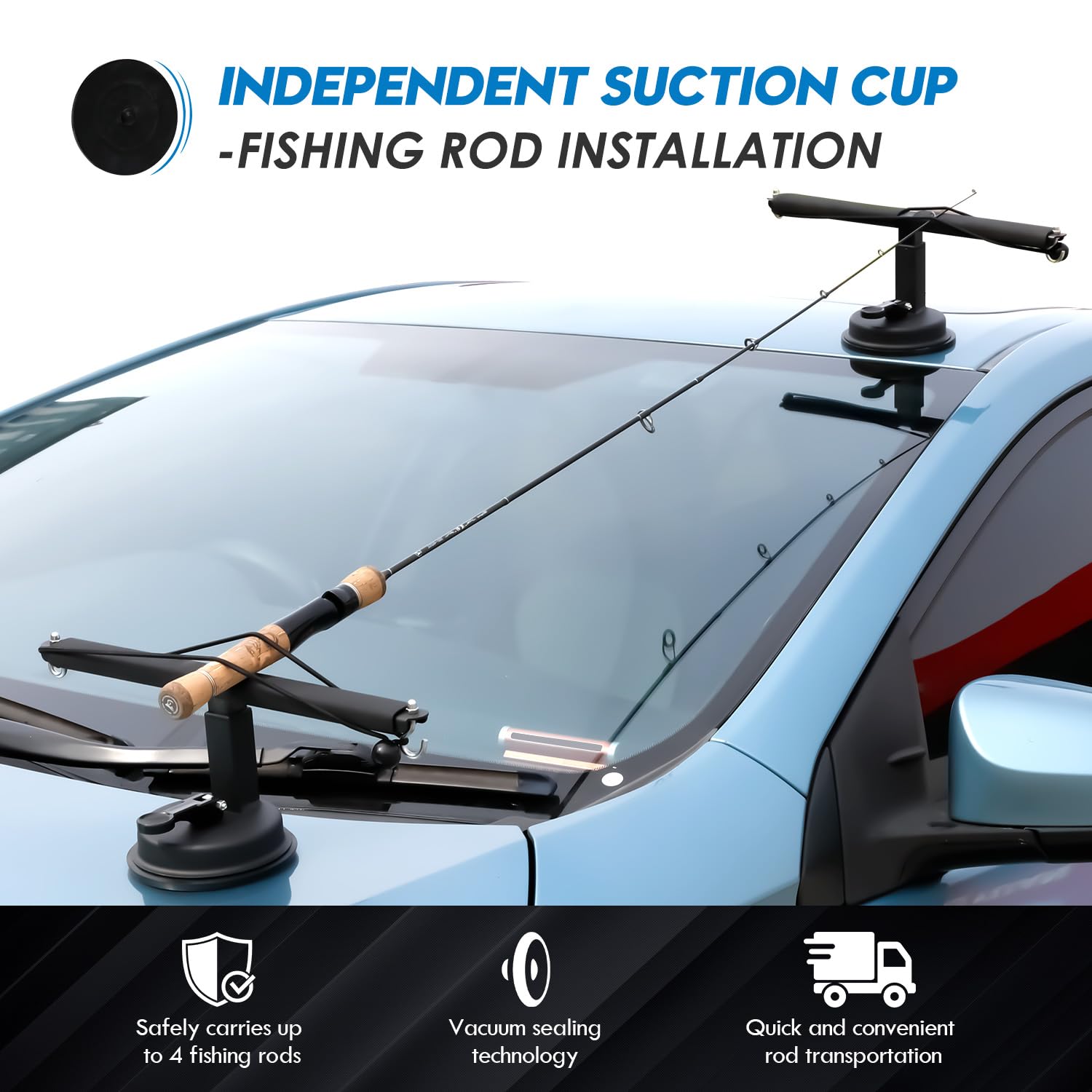 Suction cup being dampened for stronger adhesion